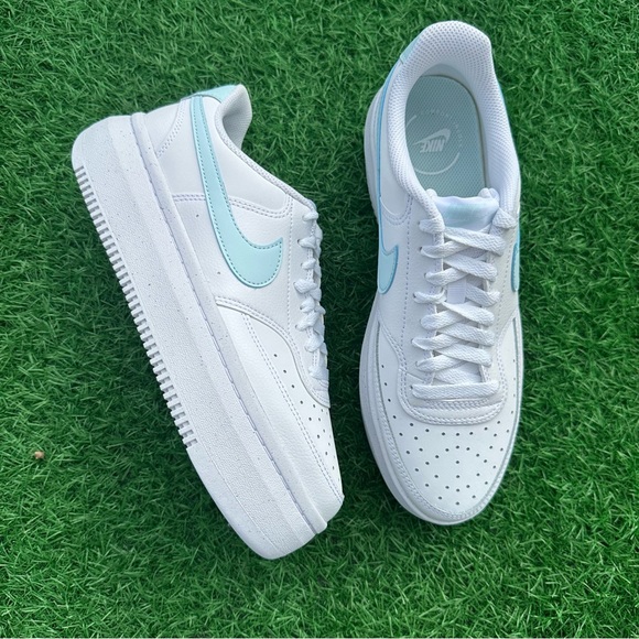Nike Court Vision Alta White / Glacier Blue - Picture 5 of 14